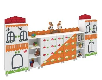 Leylek Figürlü Dolap Seti