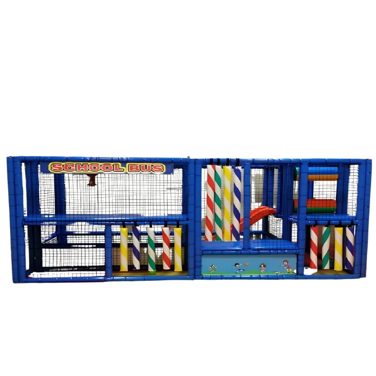 School Bus Temalı Soft Play Oyun Parkuru 400X200XH200