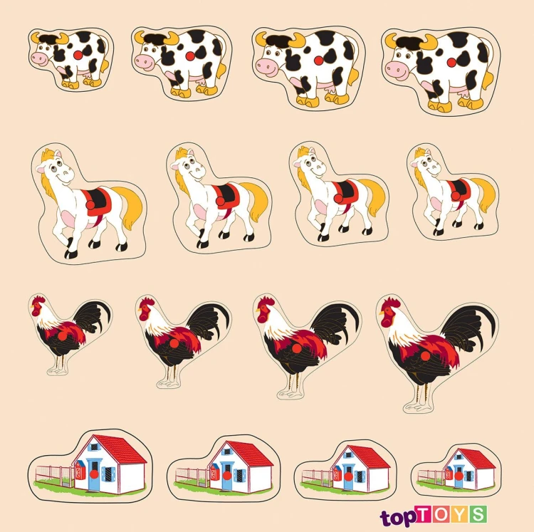 Hayvan Aileleri Küçükten Büyüğe Puzzle