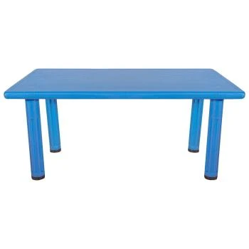 Anaokulu 60x120 Kral Masa Plastik Ayaklı Mavi