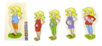 Hamile Gelişim Evreleri Katmanlı Ahşap Puzzle