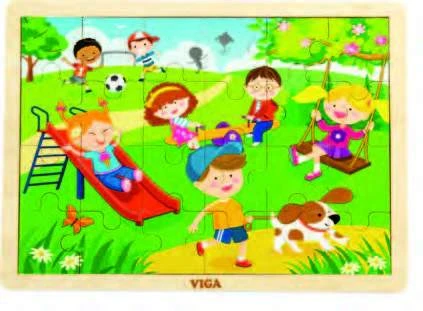 İlkbahar Temalı Ahşap Puzzle 20 Parça