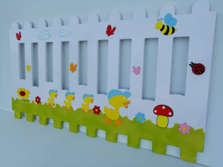 Ördek Ailesi Figürlü Ahşap Petek Kapama