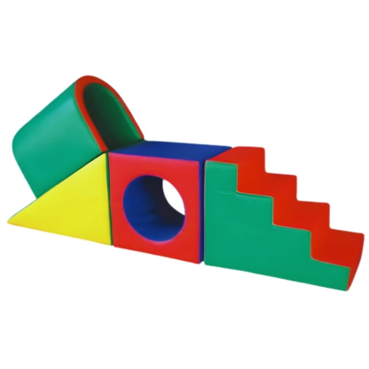 Tünelli Rampa ve Merdivenli Sünger Oyun Parkuru 210X60XH120