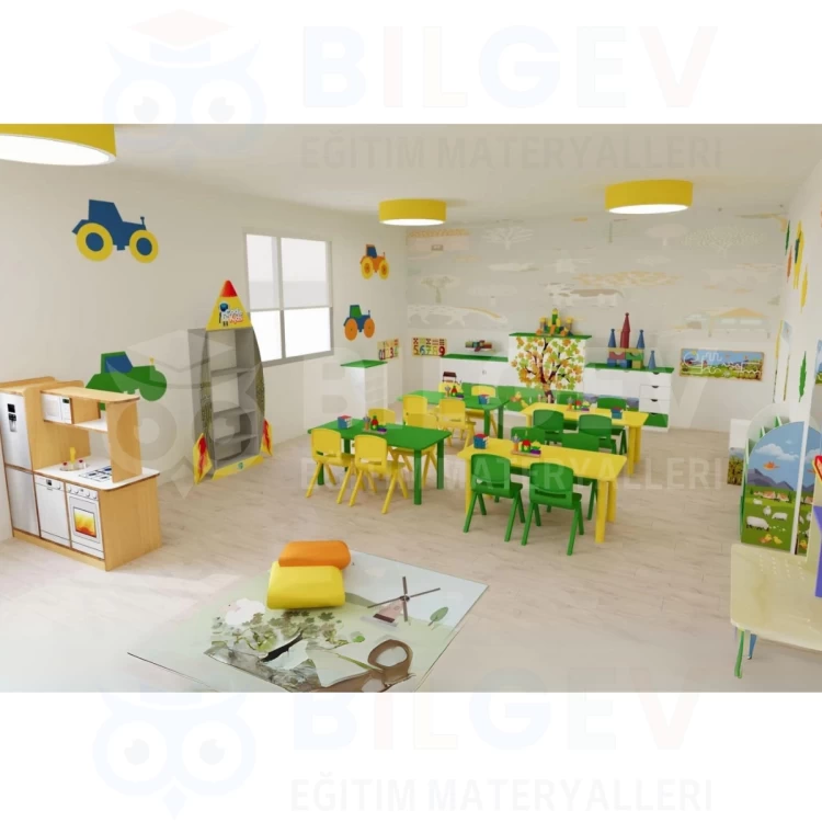 Anaokulu Çiftlik Sınıf Seti Konsepti