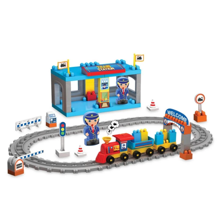 Tren İstasyonu Yapı Blokları Seti