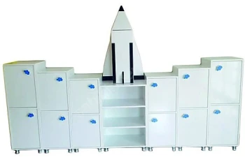 Roket Figürlü Grup Dolap 220x35x200 cm