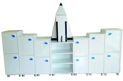 Roket Figürlü Grup Dolap 220x35x200 cm
