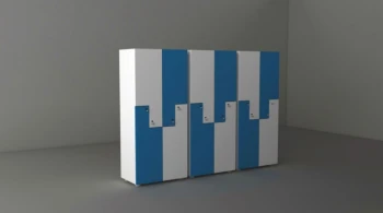 Z Kapaklı Modüler Okul Dolabı 240x40x180 cm