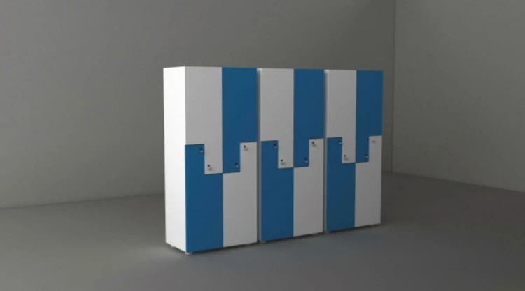 Z Kapaklı Modüler Okul Dolabı 240x40x180 cm