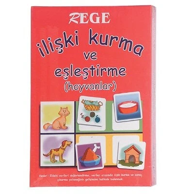 İlişki Kurma ve Eşleştirme Kartları Hayvanlar