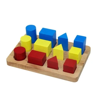 Ahşap Geometrik Cisim Sıralama Tablası