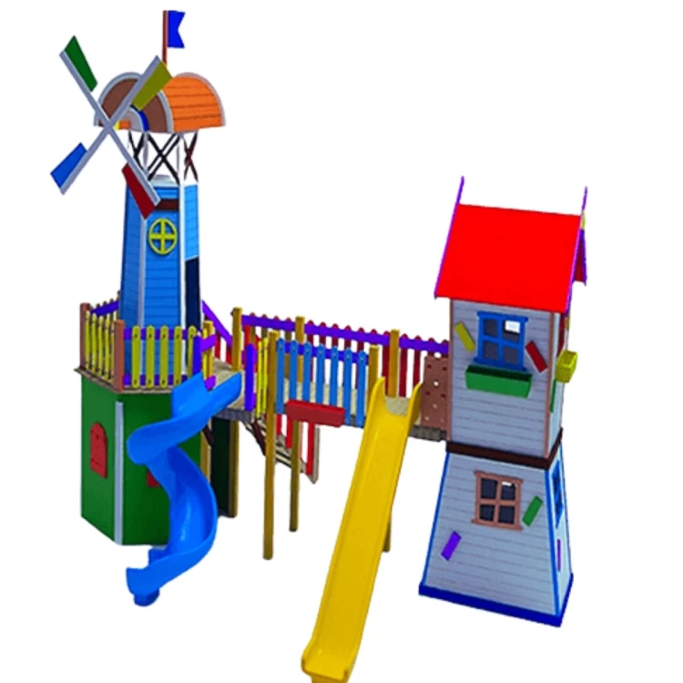 Ahşap Çocuk Oyun Parkı Değirmen-2