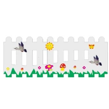 Ahşap Kuş Figürlü Çit
