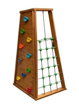 Piramit Ahşap Tırmanma Kulesi 80x80x180 cm