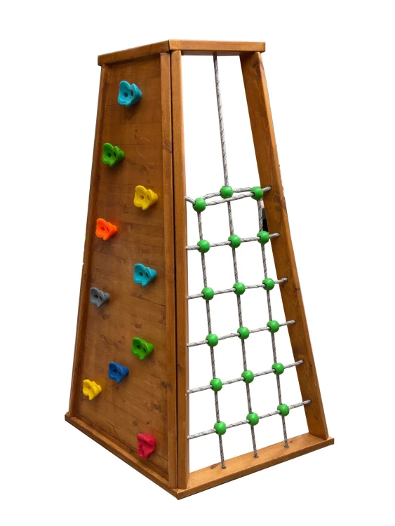 Piramit Ahşap Tırmanma Kulesi 80x80x180 cm