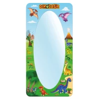 Anaokulu Dinazor Desenli Boy Aynası