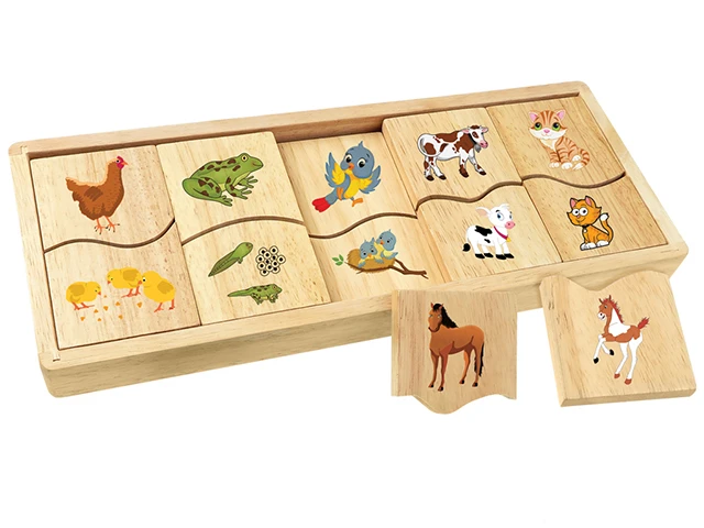 Yavrusunu Bul Ahşap Eşleştirme Puzzle