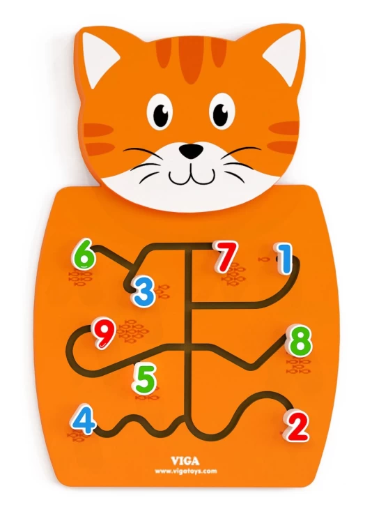 Kedi Figürlü Duvar Aktivitesi