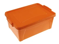 Turuncu Kapaklı Saklama Kutusu 25x35x14 cm 9,96 Litre