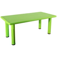 Anaokulu 60x120 Kral Masa Plastik Ayaklı Yeşil