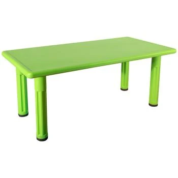 Anaokulu 60x120 Kral Masa Plastik Ayaklı Yeşil