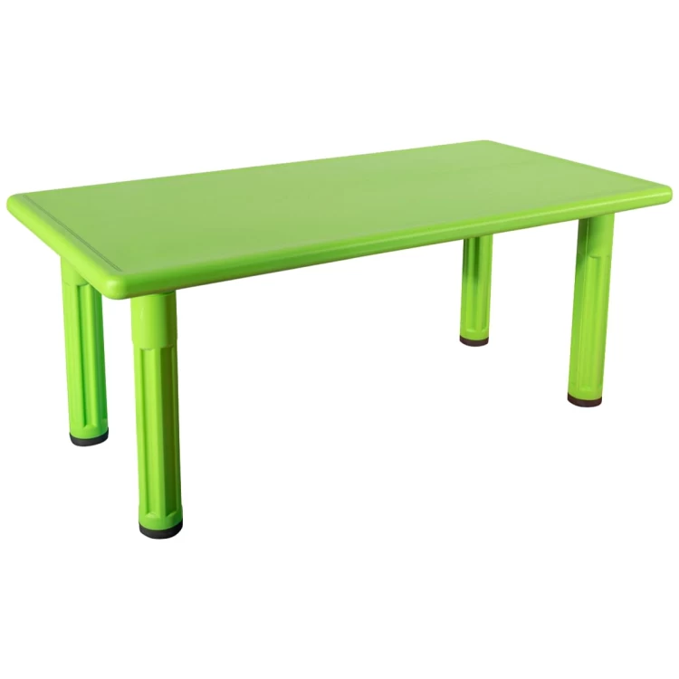 Anaokulu 60x120 Kral Masa Plastik Ayaklı Yeşil
