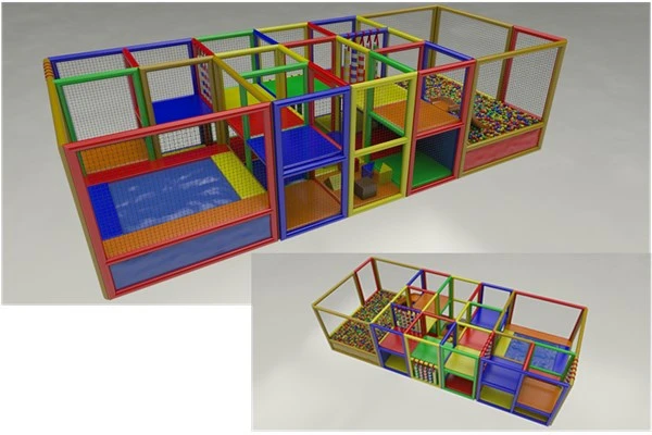 Büyük Trambolinli Top Havuzu Oyun Parkı 700x300x200 cm