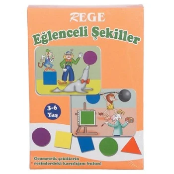 Geometrik Şekil Eşleştirme Kart Oyunu 3-6 Yaş