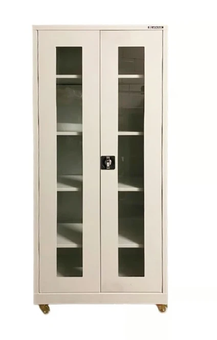 Tekerlekli Pleksi Kapılı Ecza Dolabı 80x40x175 cm