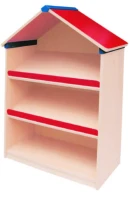 Kırmızı Çatılı Ev Kitaplık 80x35x130 cm