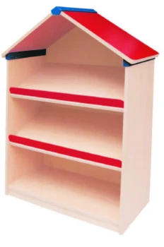 Kırmızı Çatılı Ev Kitaplık 80x35x130 cm