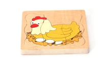 Tavuk Gelişim Evreleri Katmanlı Ahşap Puzzle
