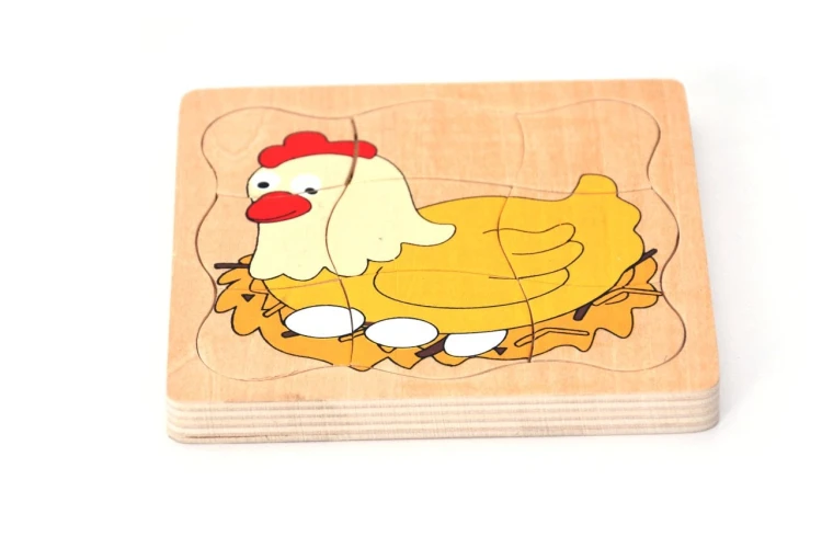 Tavuk Gelişim Evreleri Katmanlı Ahşap Puzzle