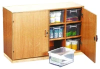 Ahşap Tonlu Kutulu Dolap 122x45x80 cm