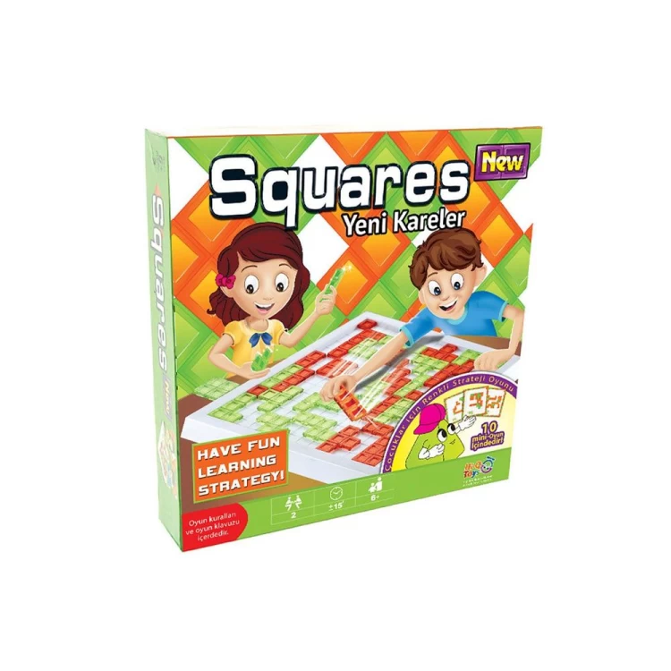 Squares - Yeni Kareler Zeka Geliştiren Eğitici Oyun (6+ Yaş)
