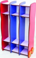 Renkli Vestiyer 3 Bölmeli 75x40x140 cm