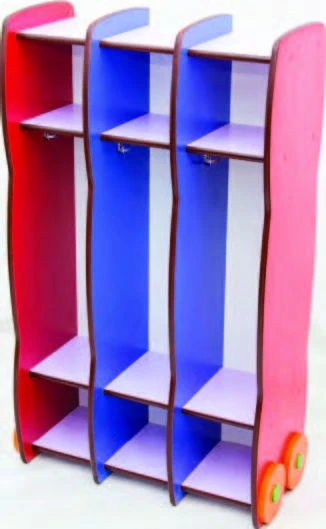 Renkli Vestiyer 3 Bölmeli 75x40x140 cm