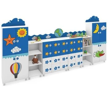 Dünya Figürlü Dolap Seti