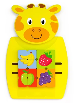 Zürafa Figürlü Duvar Puzzle Paneli 36x55 cm