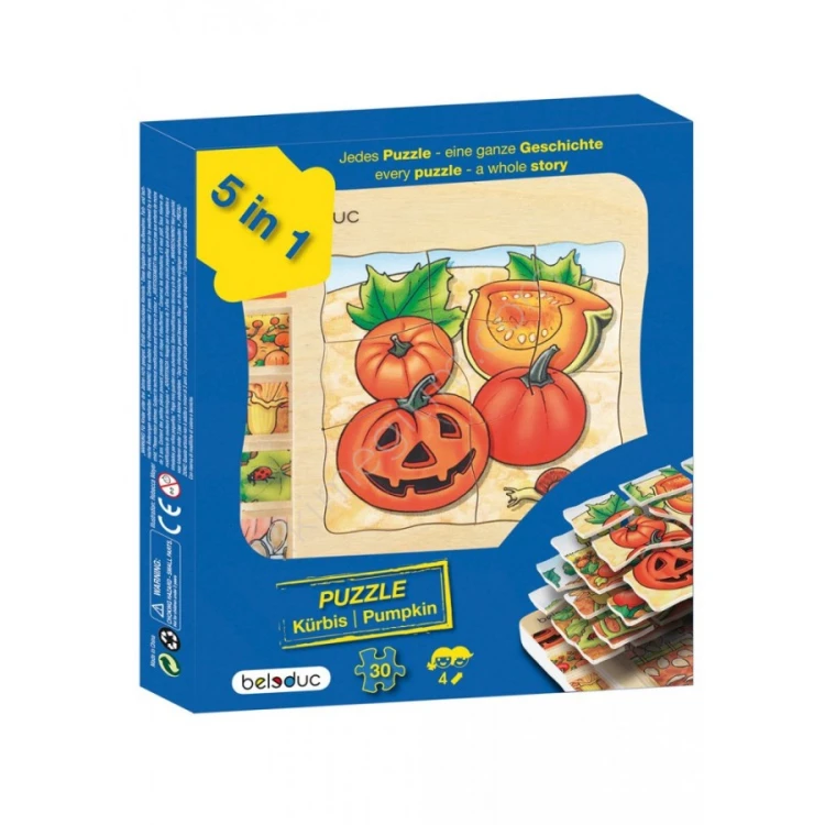 Kat Kat Kabak Ahşap Puzzle 30 Parça
