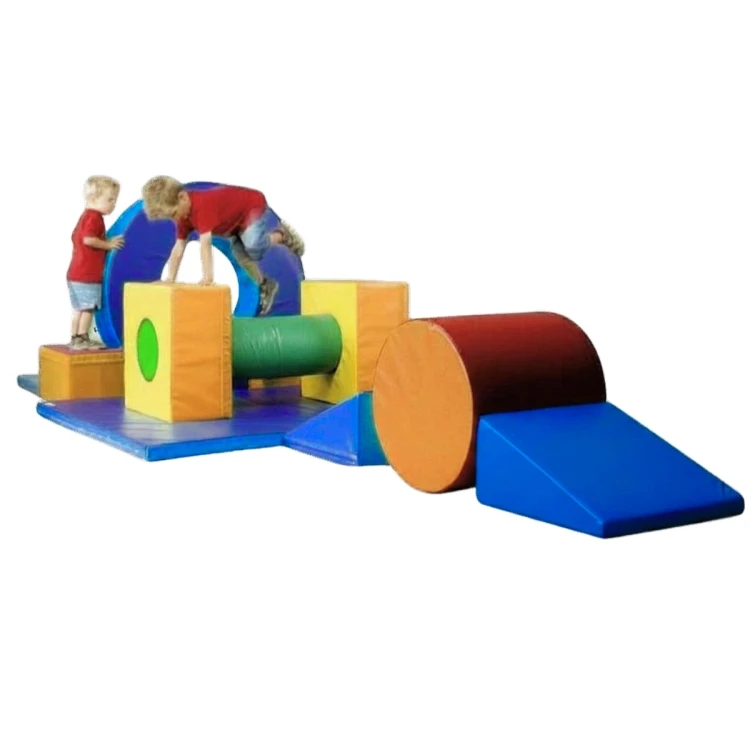 Rampa Tünelli Silindir Sünger Oyun Parkuru Seti 420X120XH120