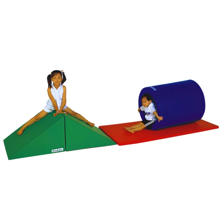 Piramit Tırmanmalı Silindir Tünel Sünger Oyun Parkuru Seti 240X60XH70
