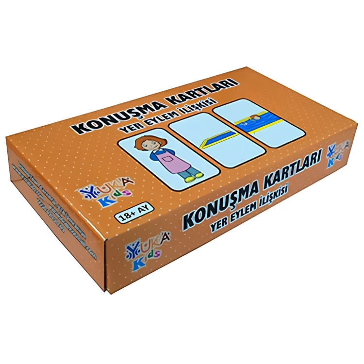 Konuşma Kartları Yer Eylem İlişkisi Eğitici Kart Oyunu