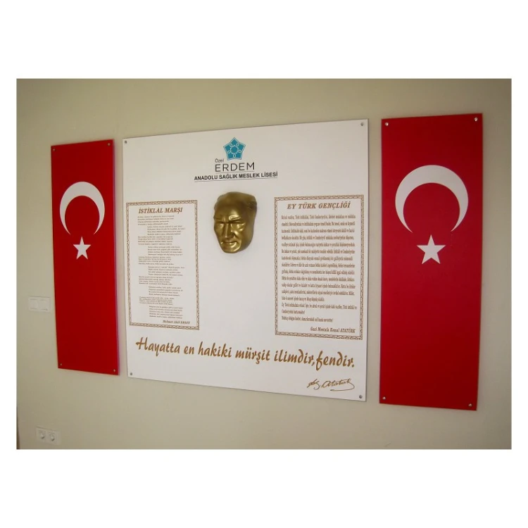 Pleksi Atatürk Köşesi 120x200 cm 4 Parça