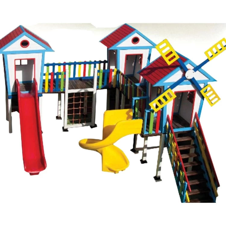 Ahşap Çocuk Oyun Parkı Yel Değirmeni