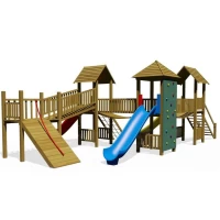 Ahşap Çocuk Oyun Parkı-9