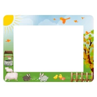 Anaokulu Çiftlik Desenli Yazı Tahtası