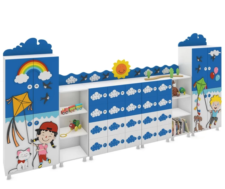 Neşeli Çocuklar Dolap Seti