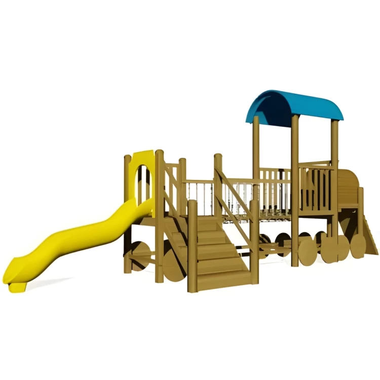 Ahşap Çocuk Oyun Parkı Tren Temalı